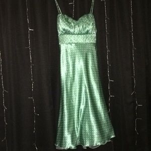 Mint green dress